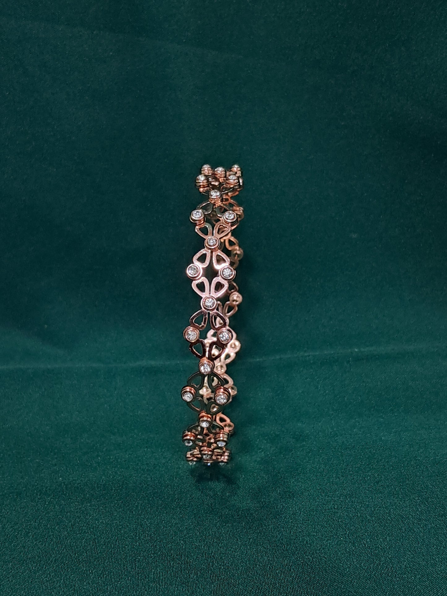925 Silver Rosegold Ring cum Bracelet