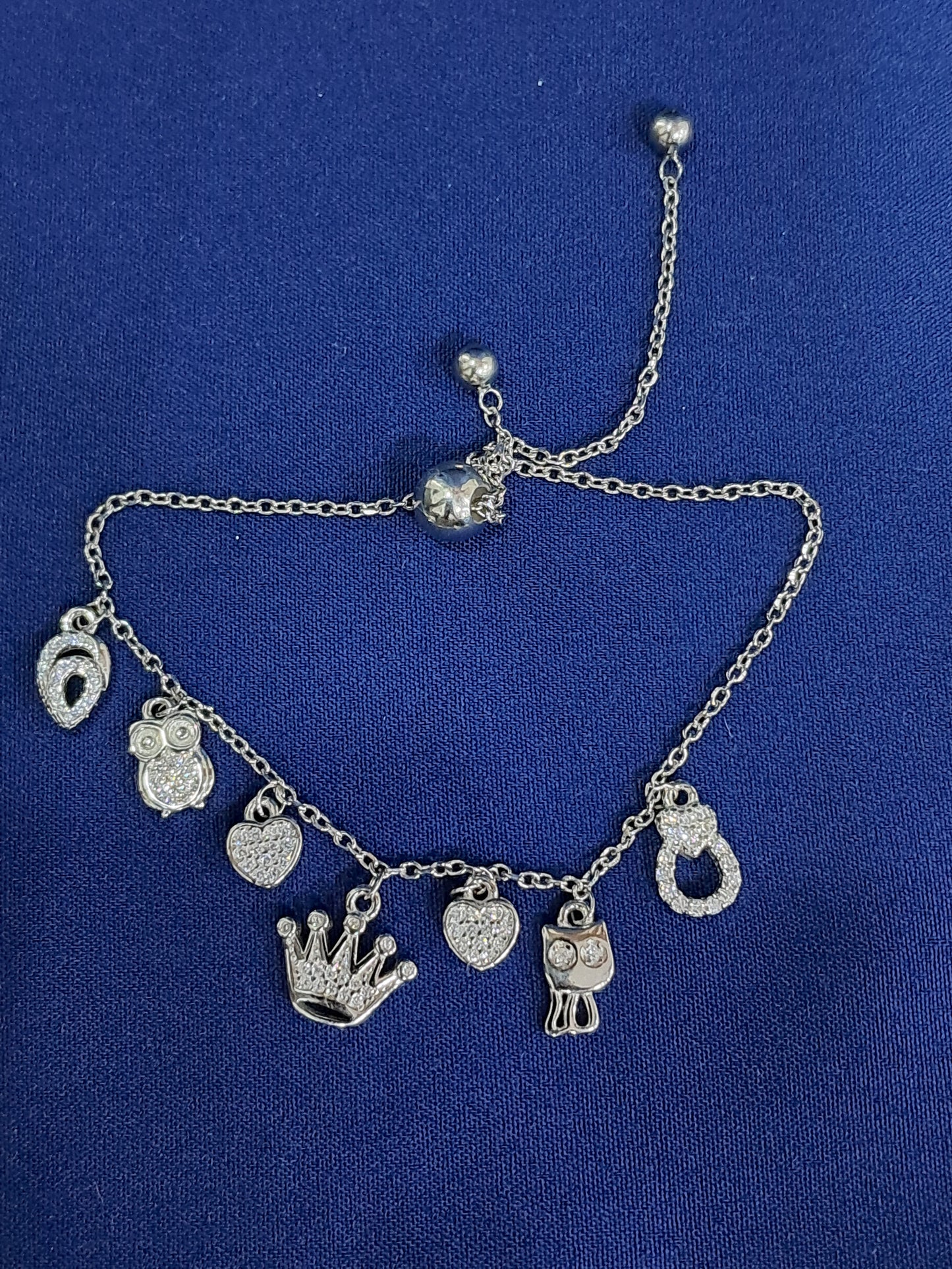 925 charms CZ bracelet