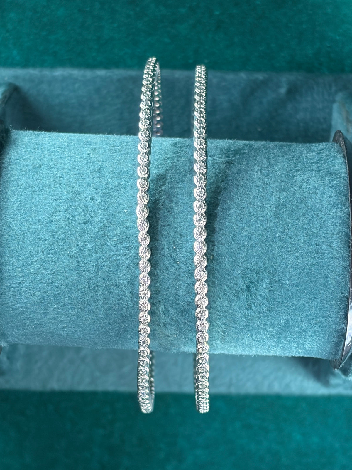 Twisted Rope Bangle Pair – High-Polish, 925 Silver