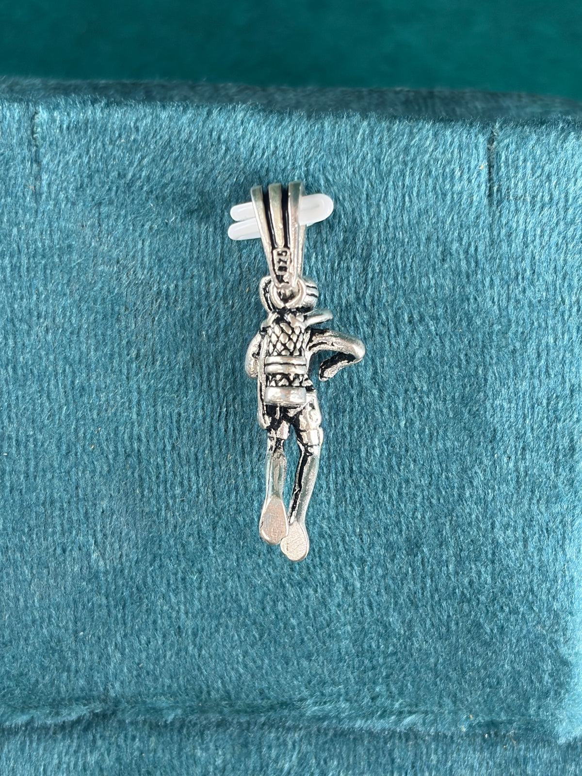 Scuba Diver Pendant, 925 Silver