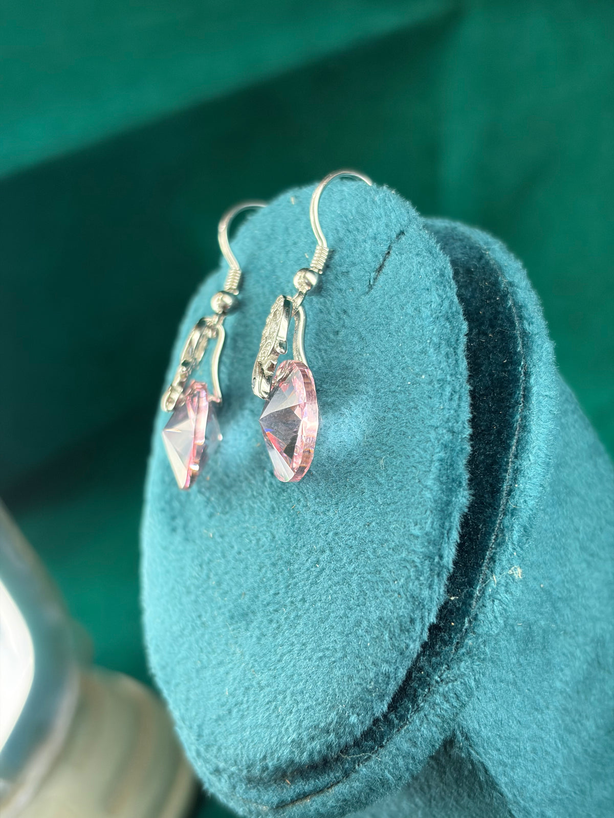 Pink-Tone Round Danglers – Everyday, 925 Silver
