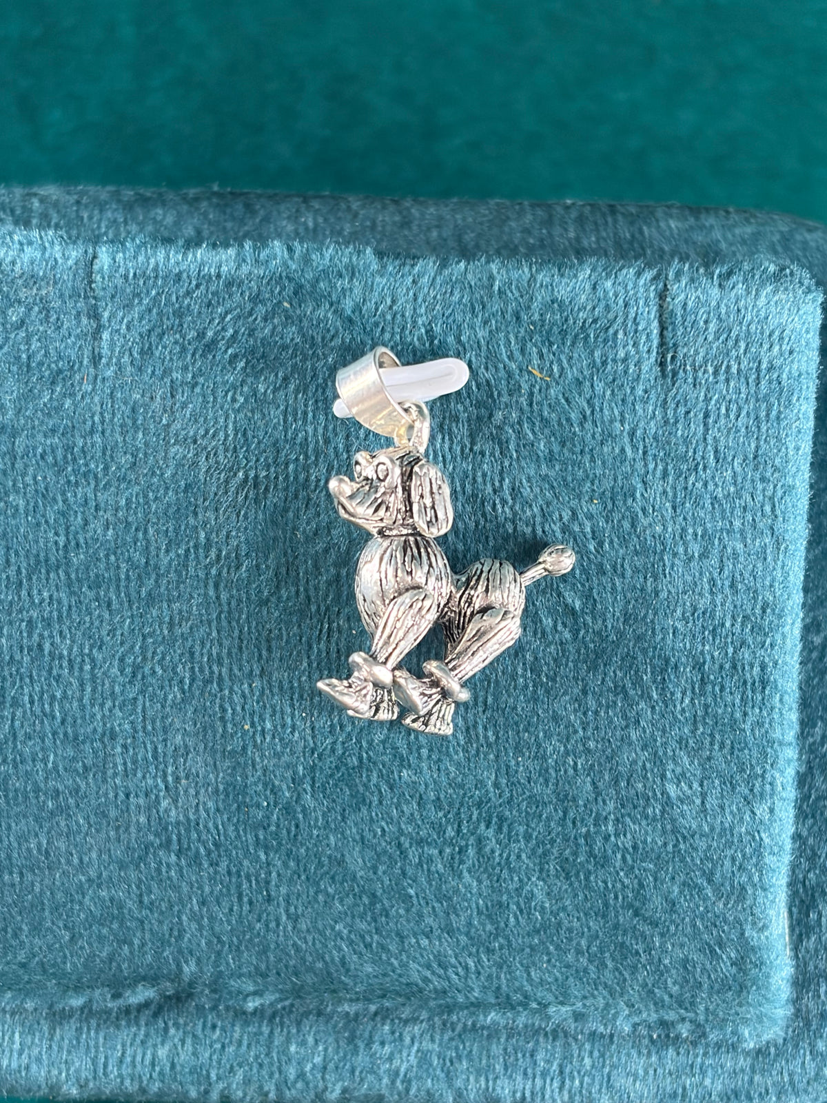 Poodle Movable Pendant, 925 Silver