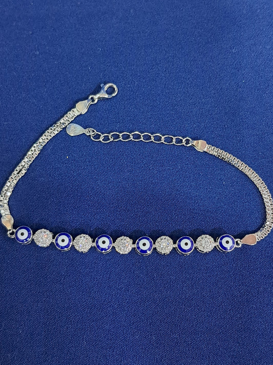 925 silver evil eye bracelet