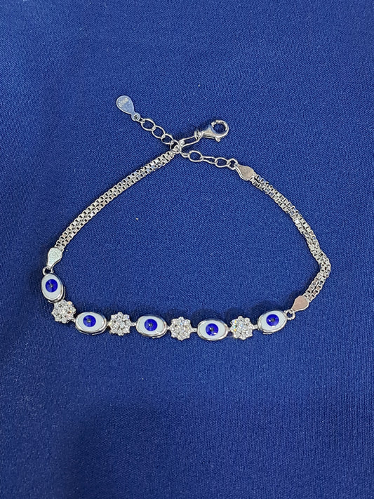 925 silver evil eye bracelet