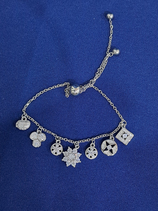 925 silver trending adjustable charm bracelet