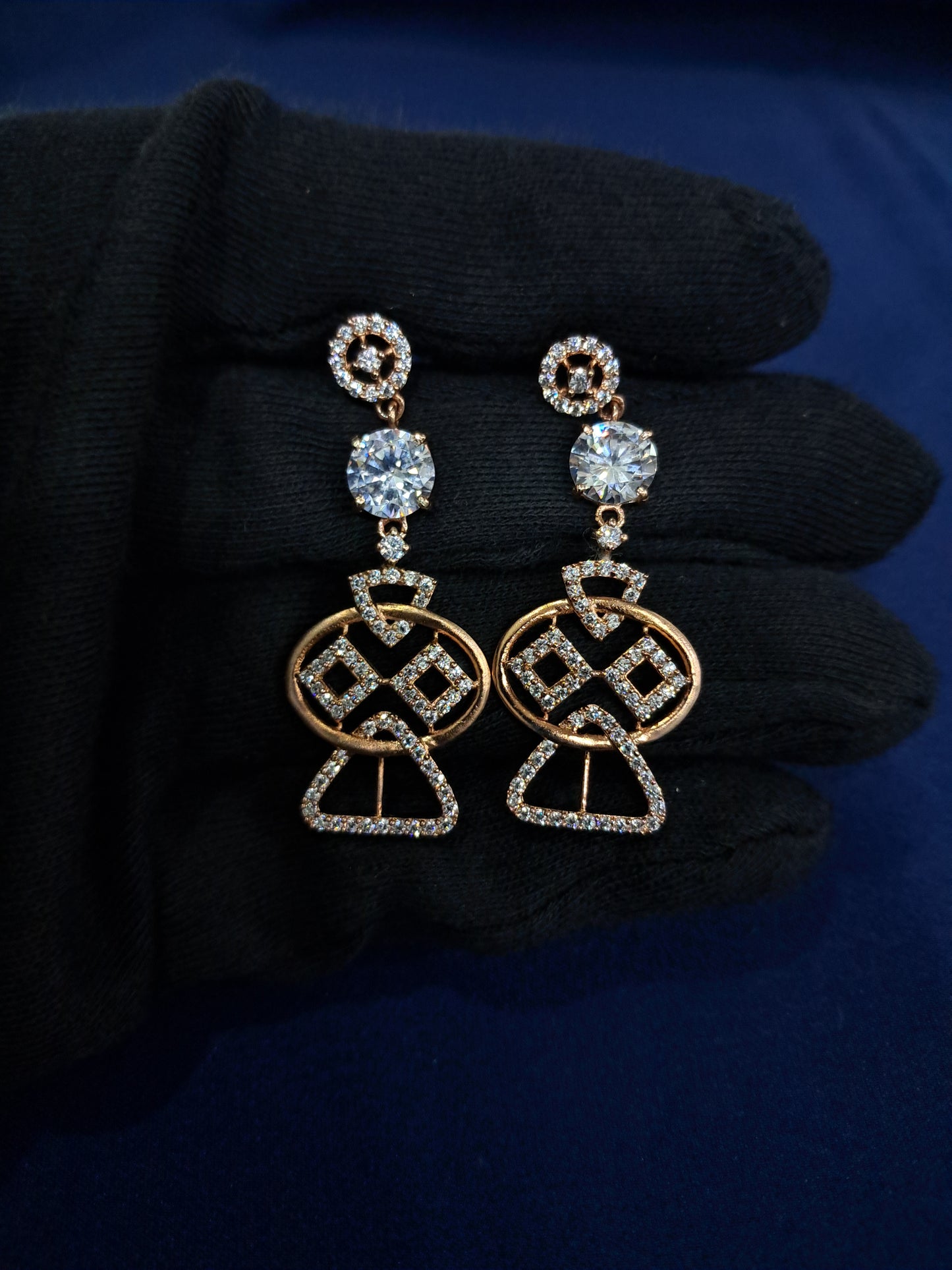 925 Rosegold earrings