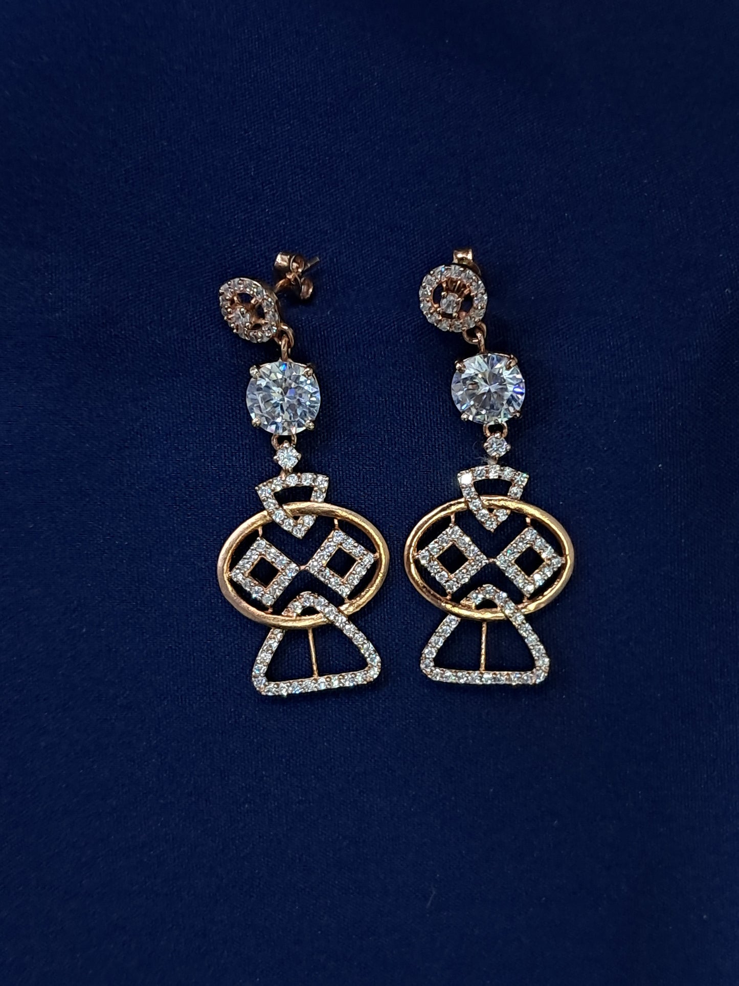 925 Rosegold earrings