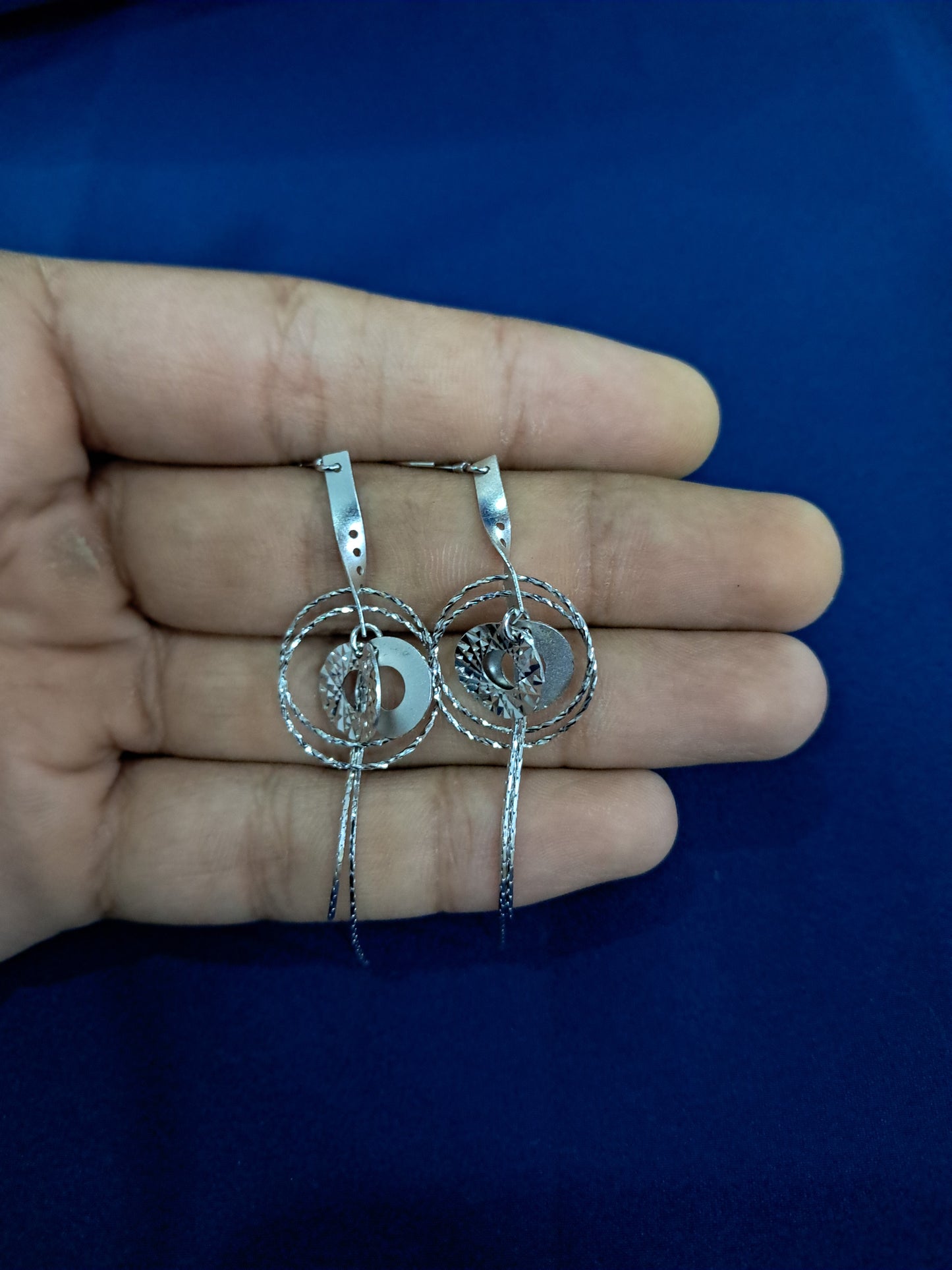 Silver 925 platinum earrings