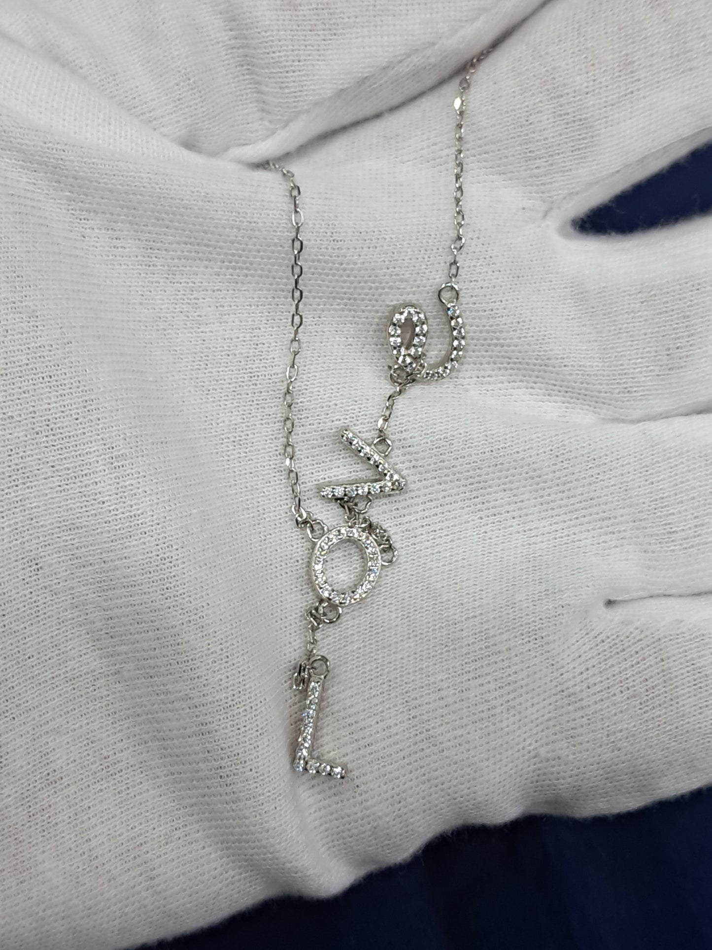 LOVE chain pendant 925 silver