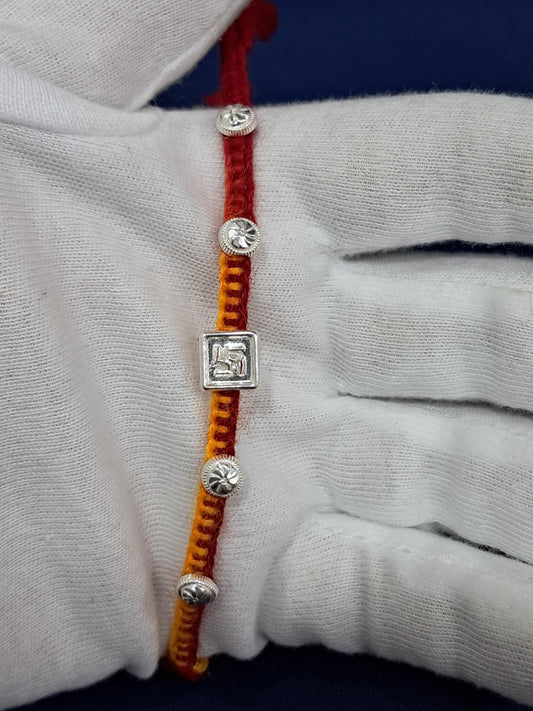 Stunning Silver Rakhi