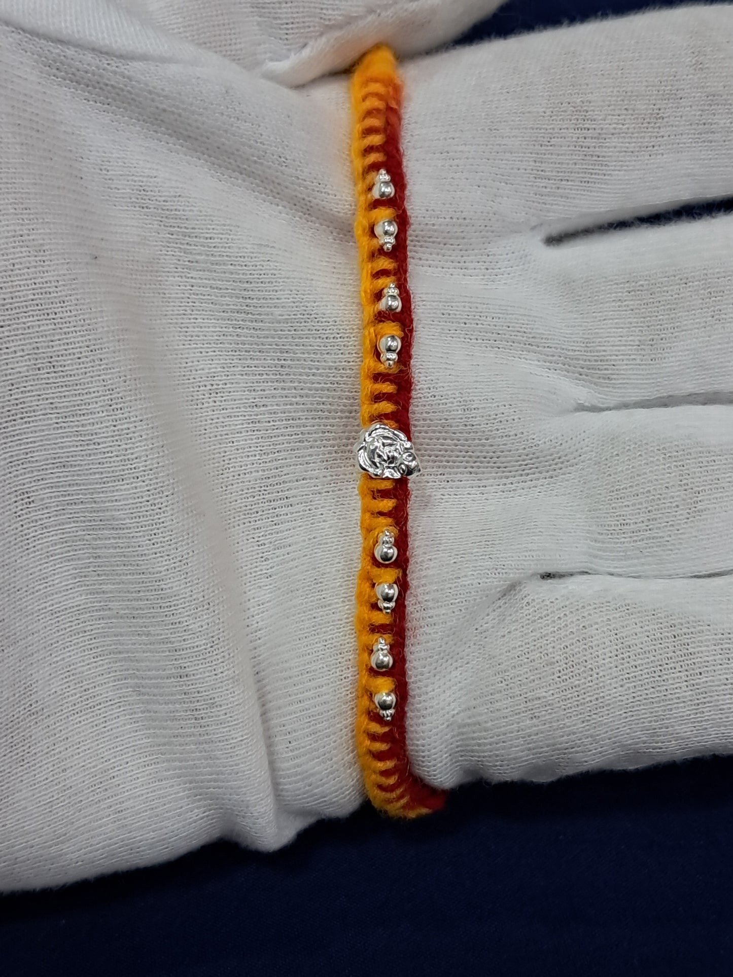 Elegant Silver Rakhi