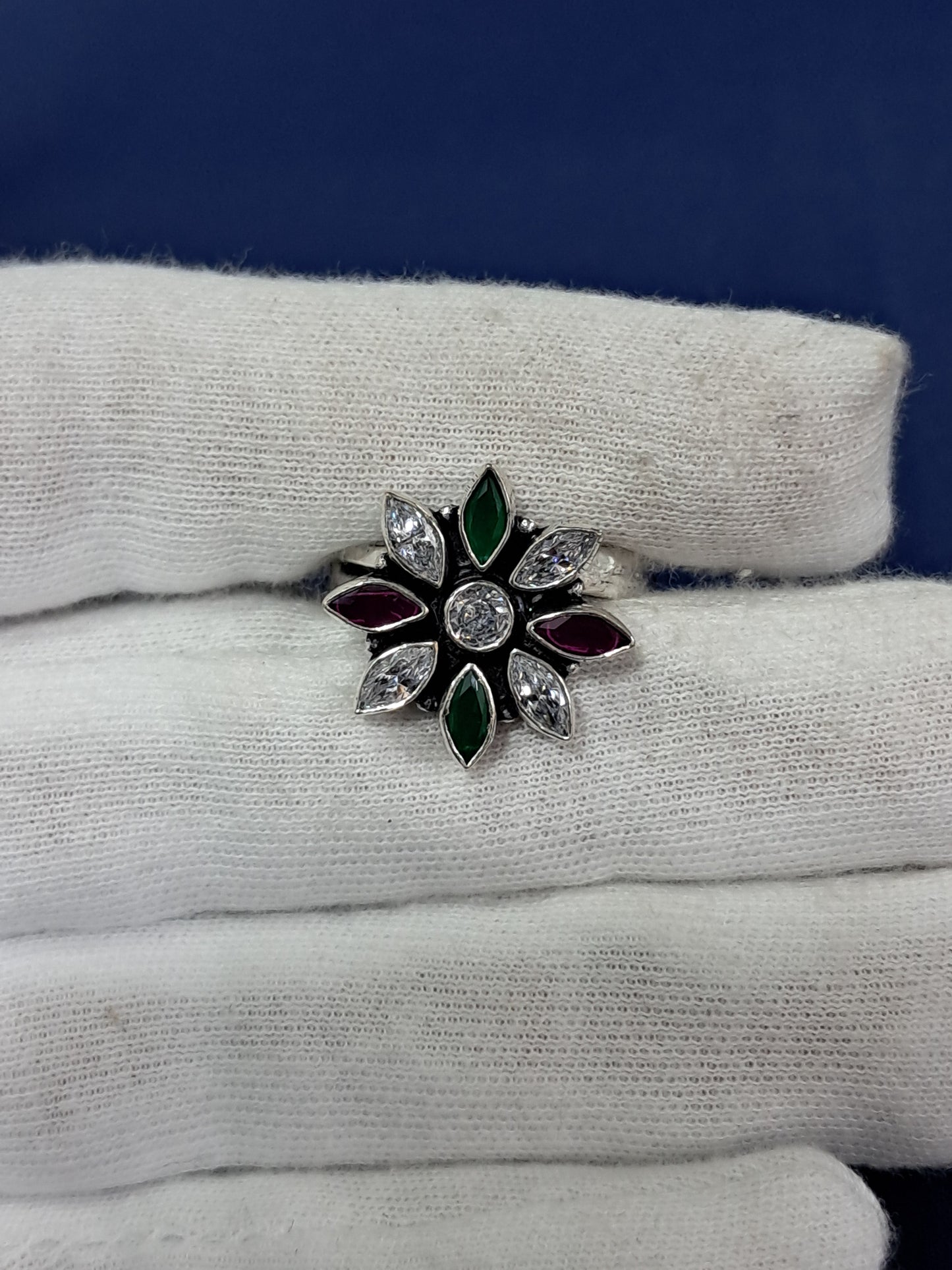 925 silver adjustable ring