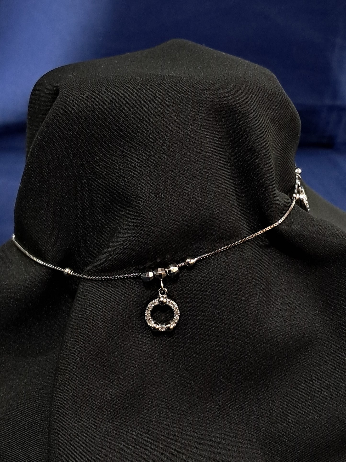 Modern 925 silver anklet