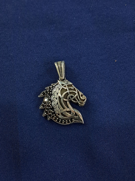 925 silver knight pendant