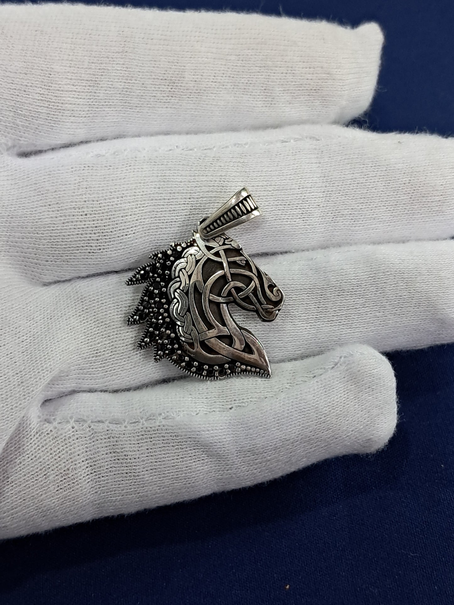 925 silver knight pendant