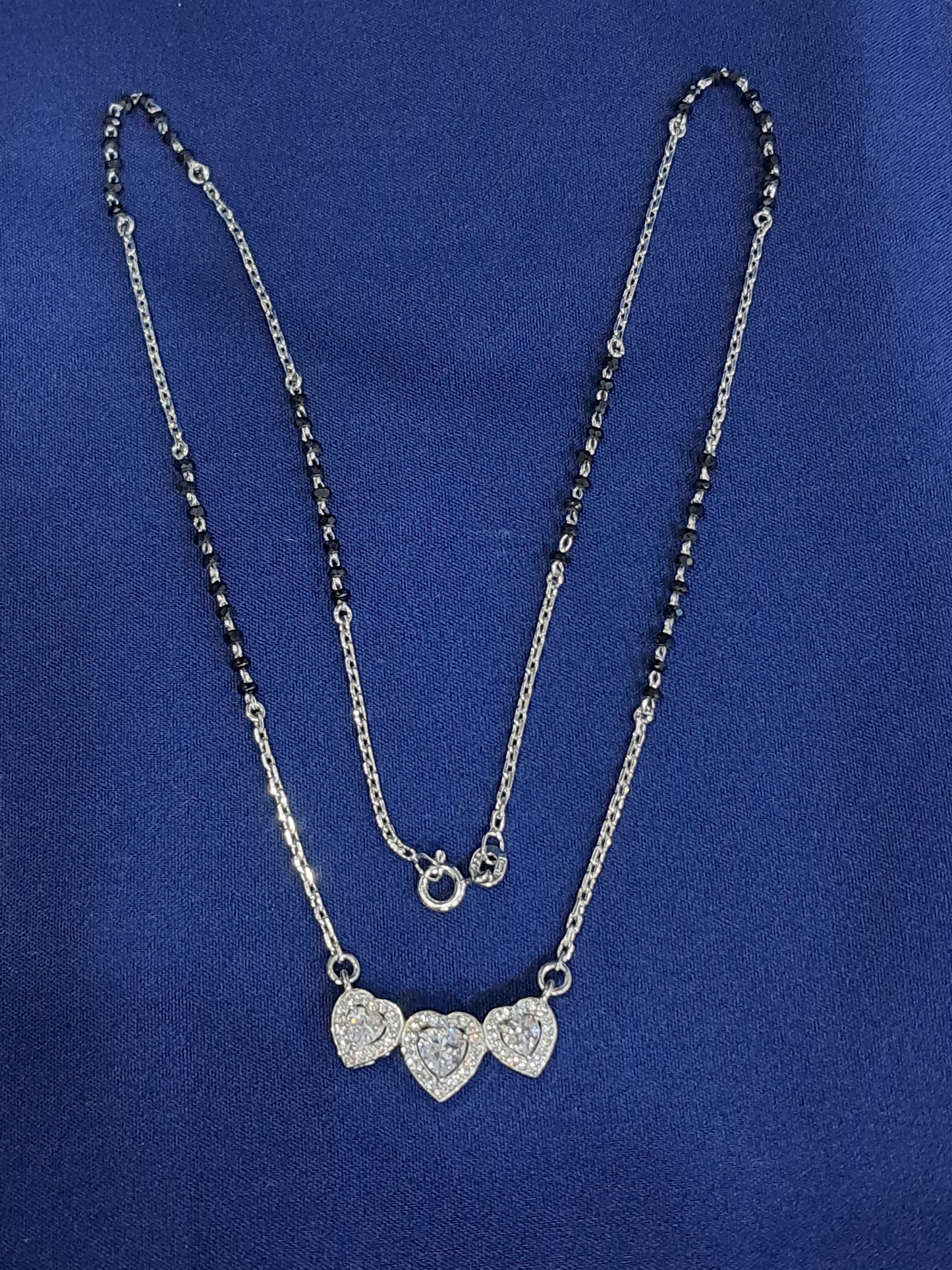 Solitaire heart 925 mangalsutra