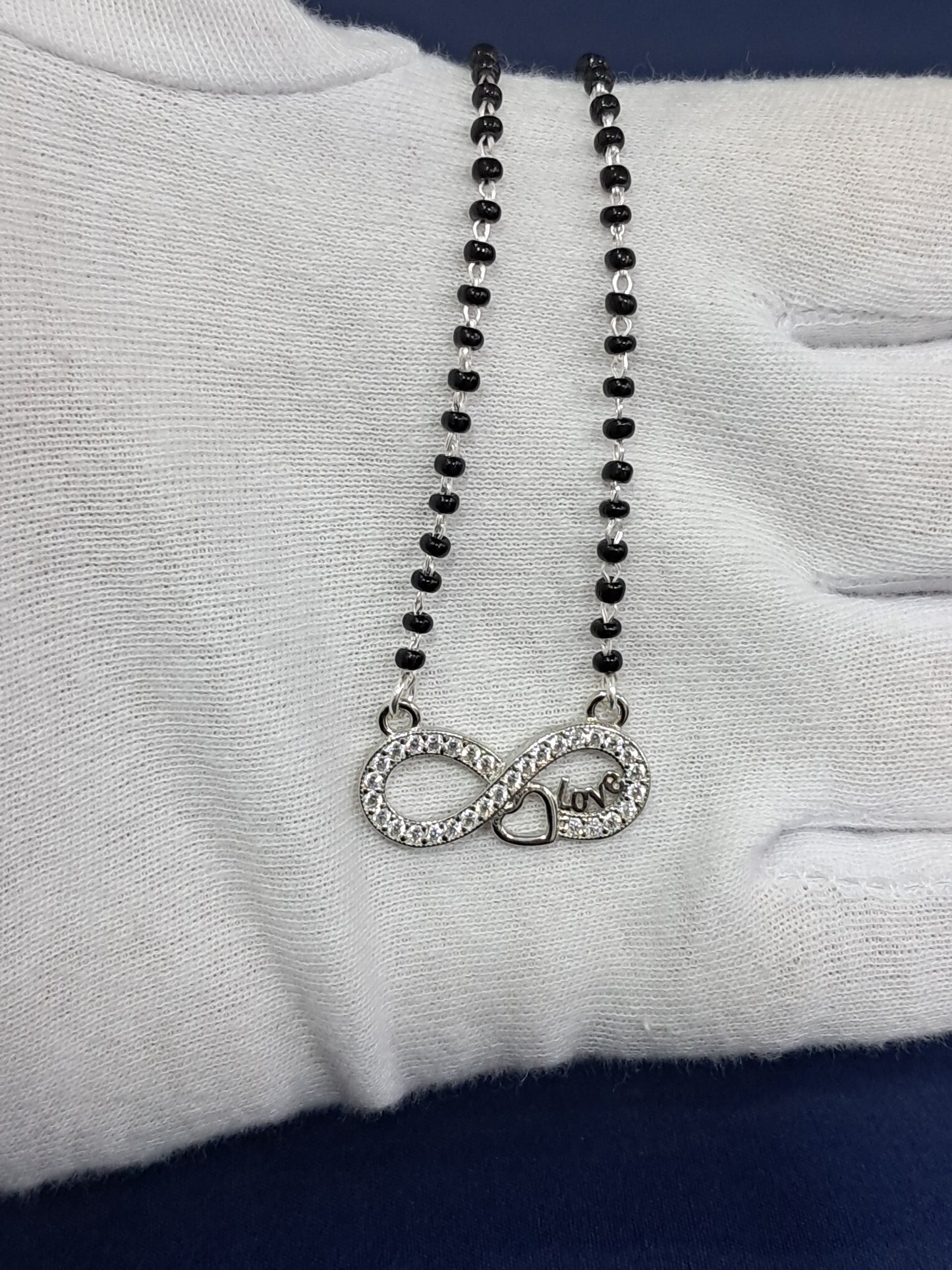 925 love infinity mangalsutra