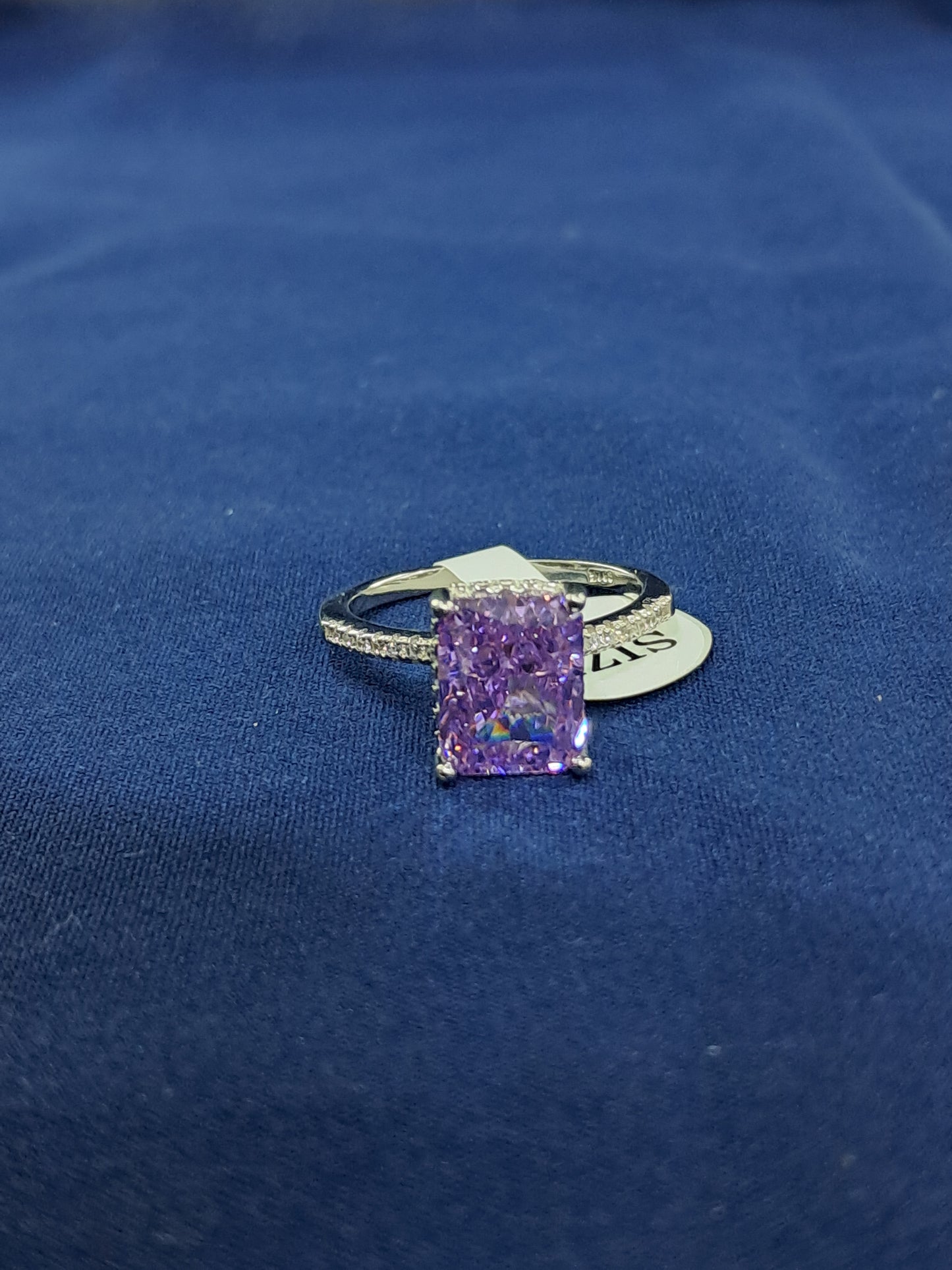 Lavendar vibes solitaire ring