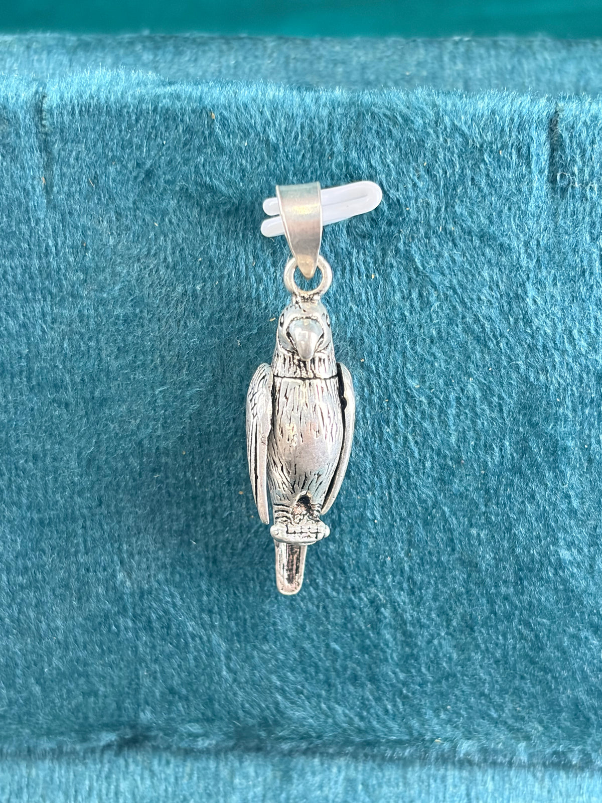 Owl Movable Pendant – Branch Perch, 925 Silver