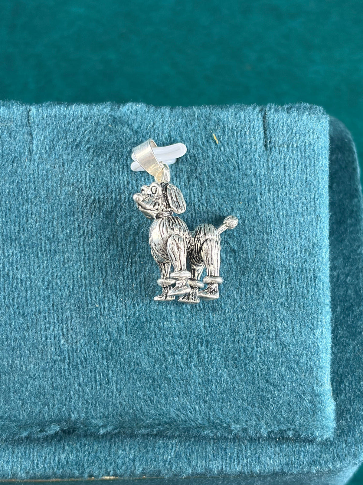 Poodle Movable Pendant, 925 Silver