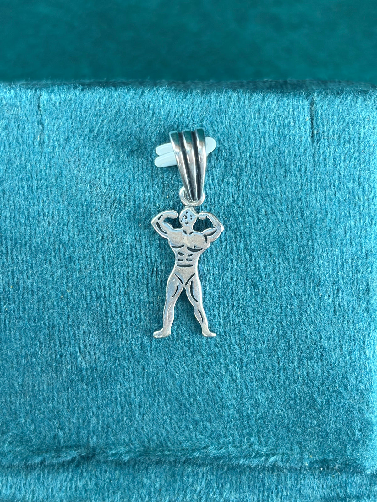 Gym Fitness Pendant – Silhouette, 925 Silver