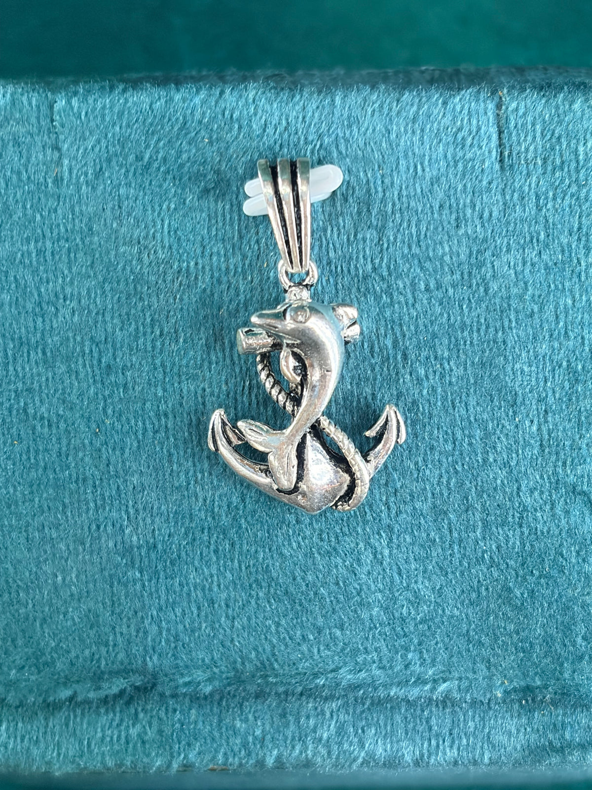 Dolphin Pendant – CZ Accent, 925 Silver