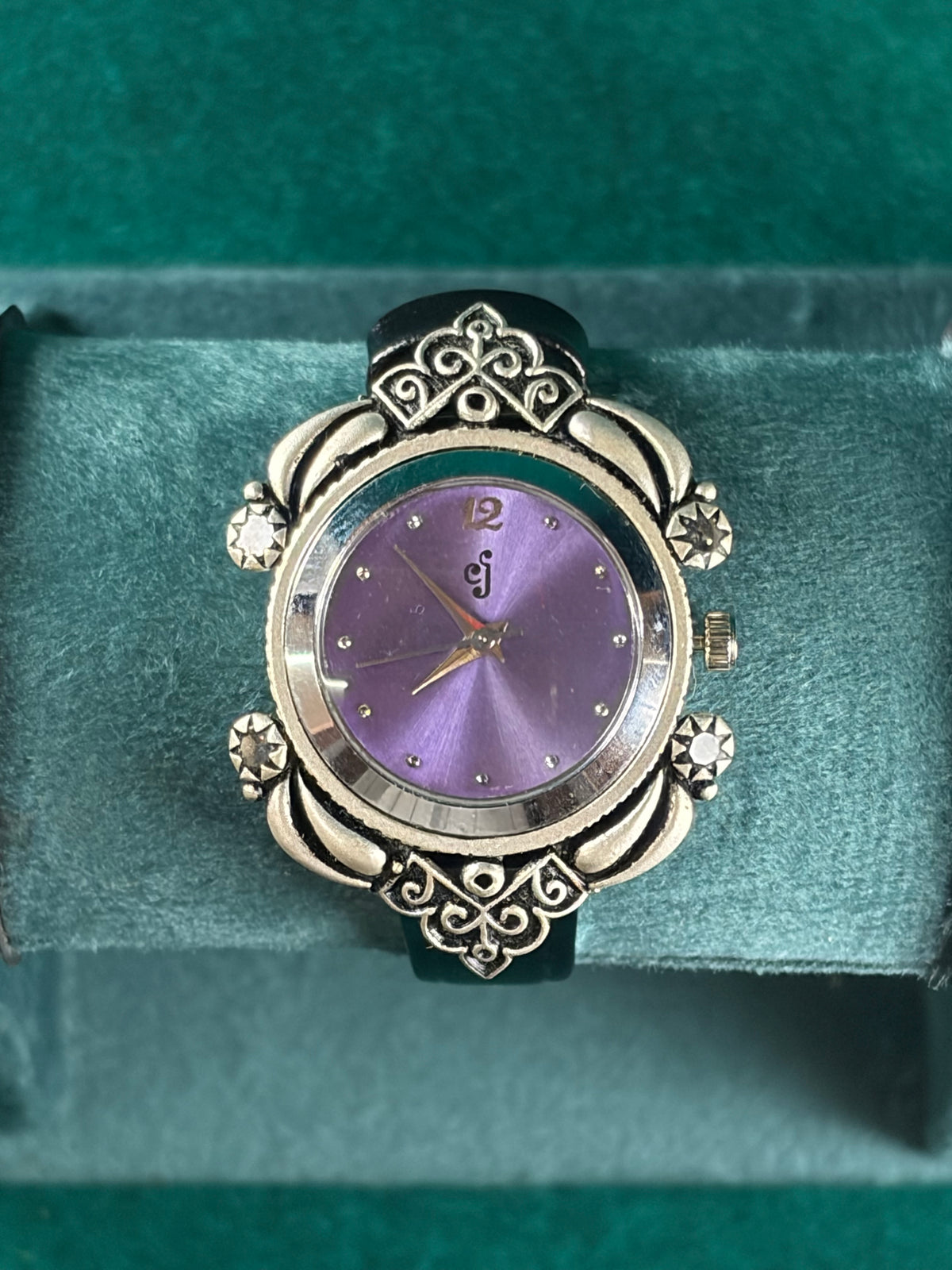 Star Scroll Watch – Lavender Dial, 925 Silver