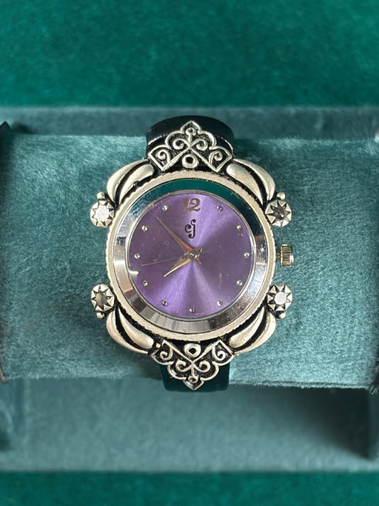 Star Scroll Watch – Lavender Dial, 925 Silver