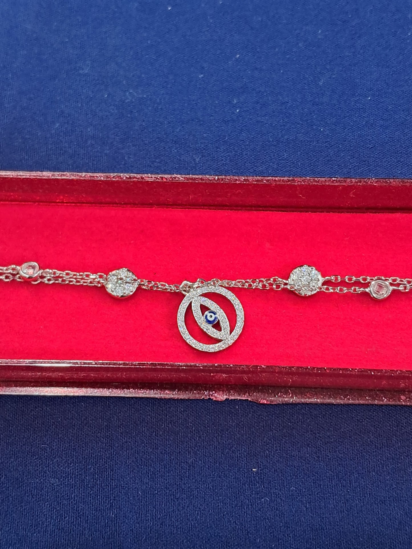 Evil-eye fancy 925 silver Bracelet