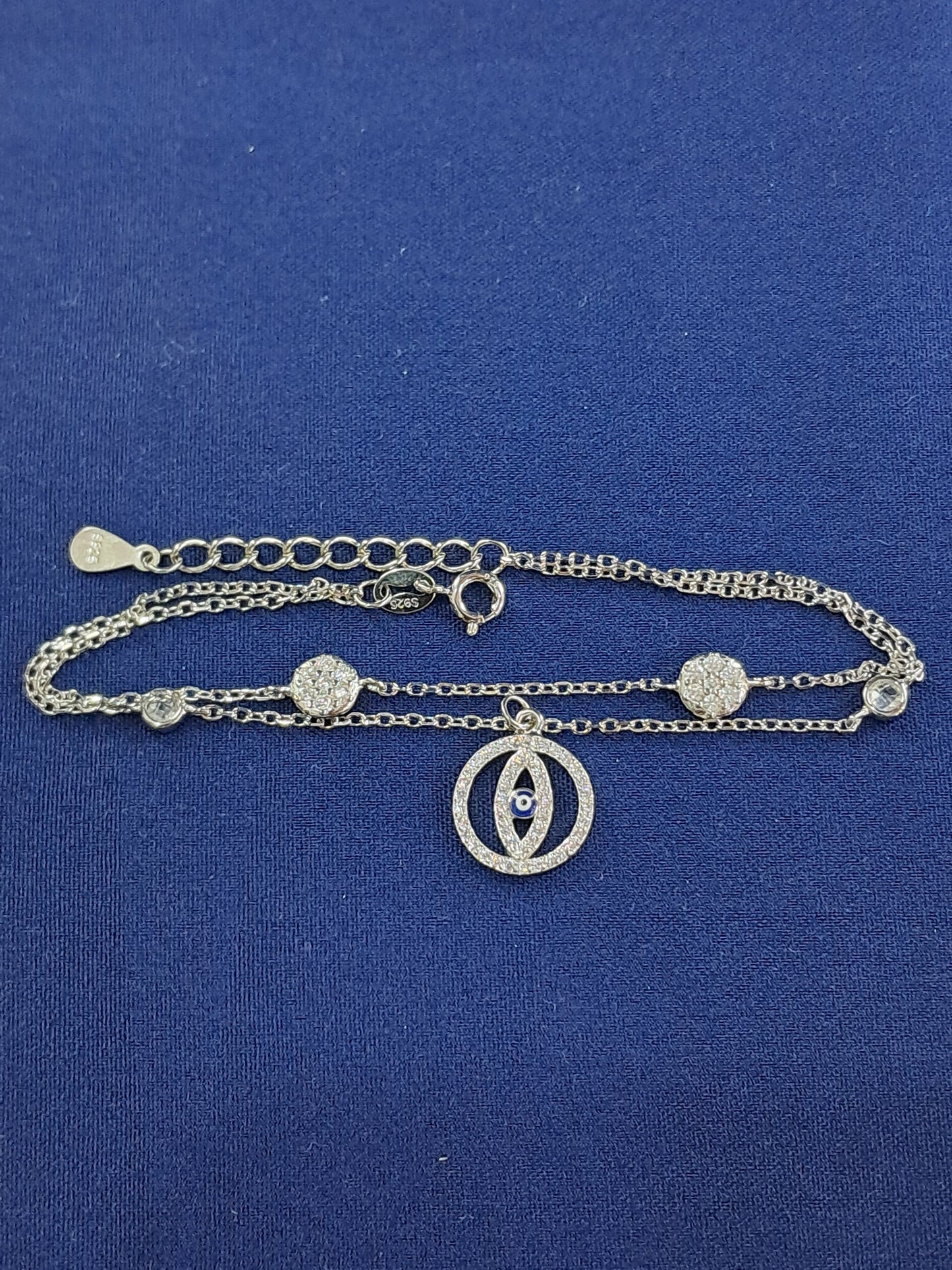 Evil-eye fancy 925 silver Bracelet